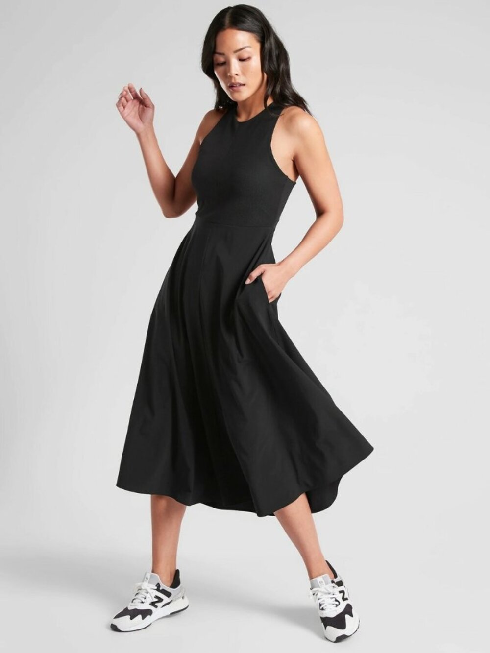 Athleta Winona midi dress sz LT